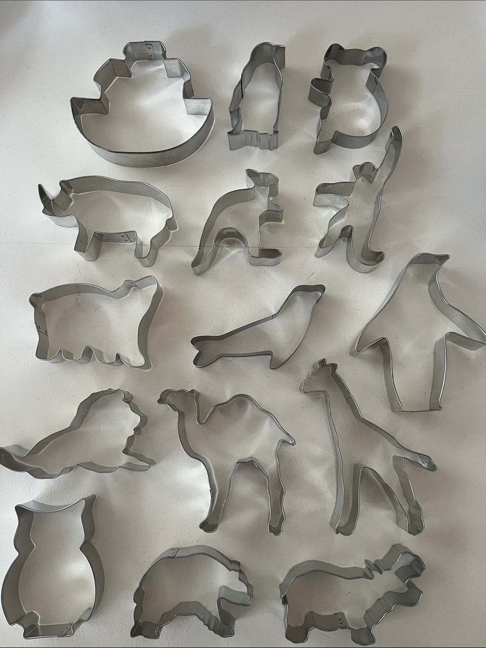 Zoo Animals-Themed Cookie Cutters, Set of 15